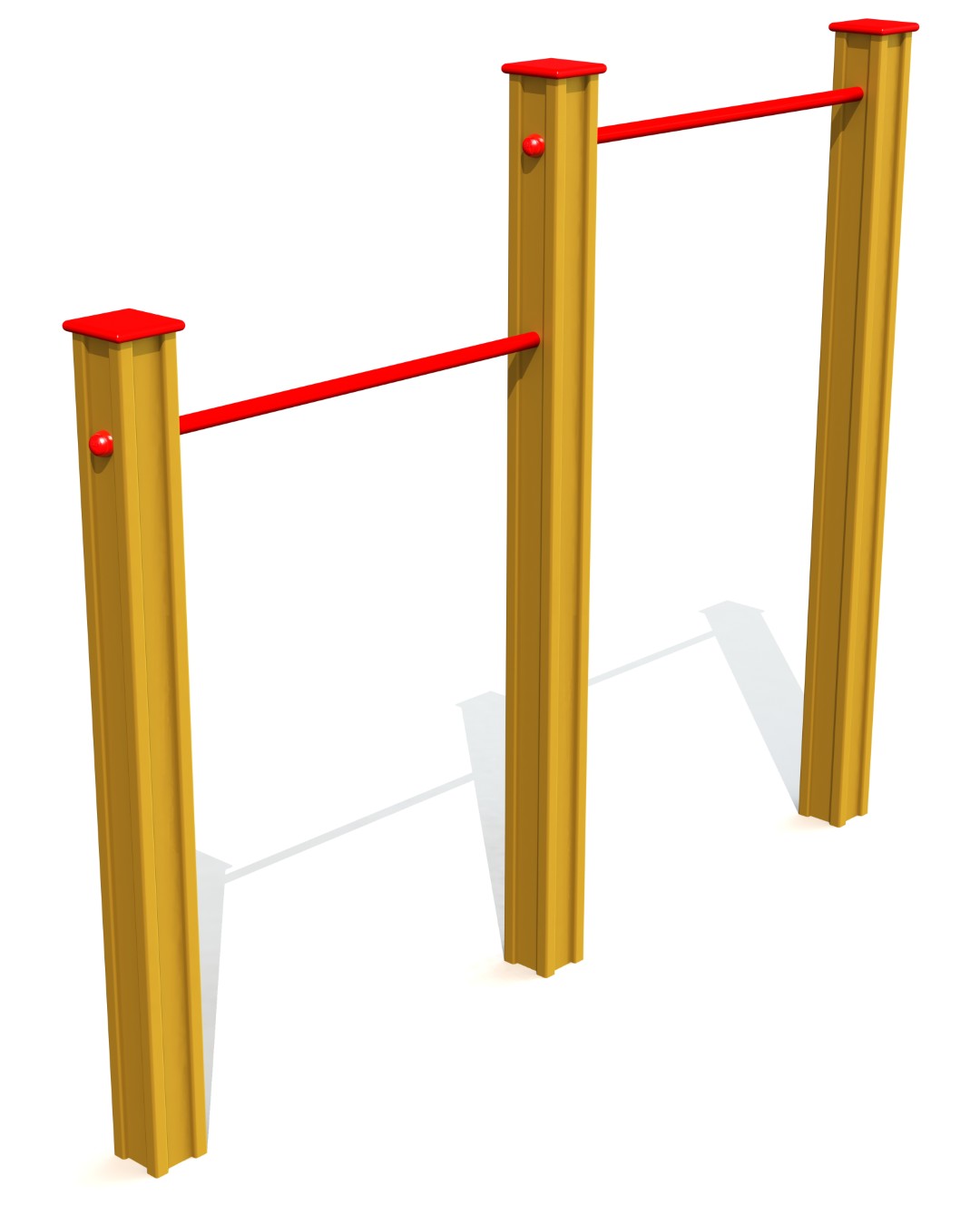 Trapezes op twee hoogtes