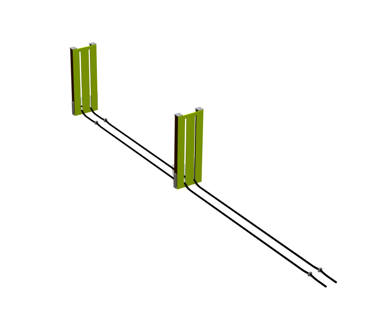 Trainingsapparaat met touwen