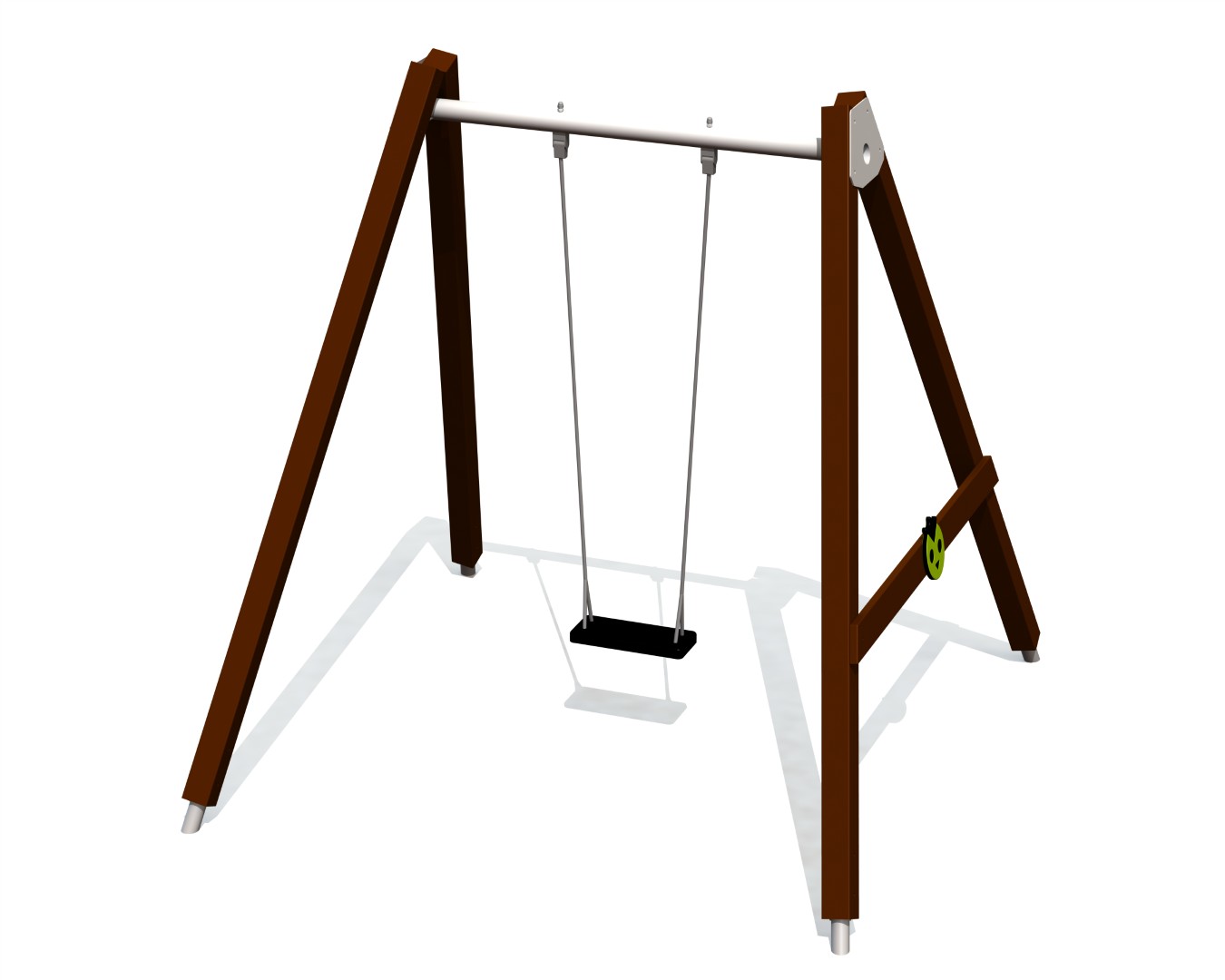 Schommel BABY BIRD 1 plaats, stalen grondankers (zonder zitting en beslag)