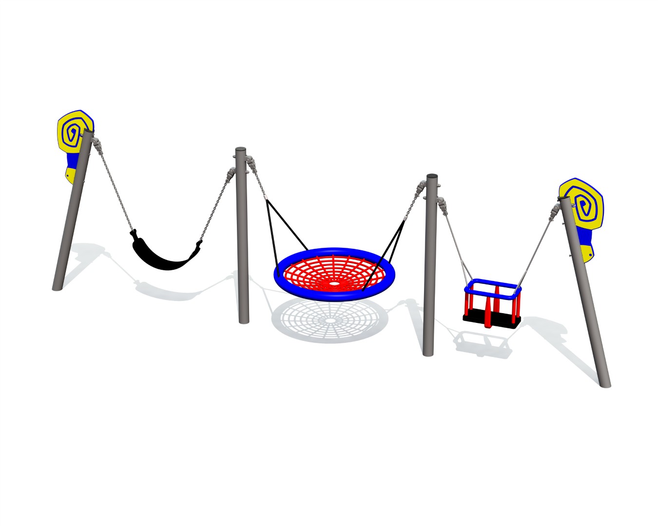 Schommel BABY SNAIL 3 zitjes (zonder zittingen)