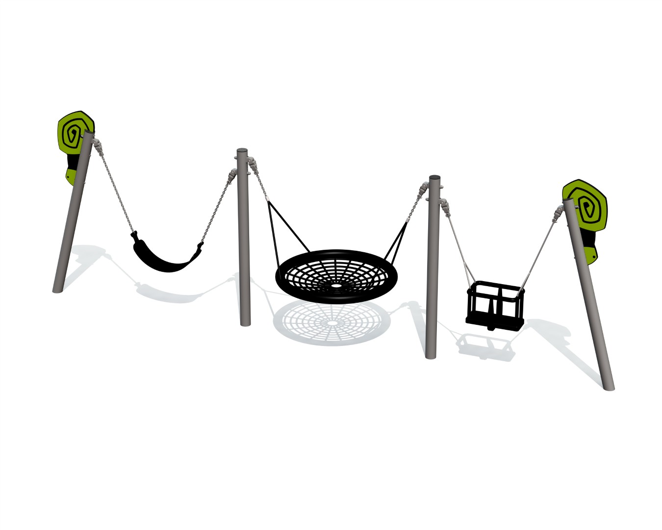 Schommel BABY SNAIL 3 zitjes (zonder zittingen)