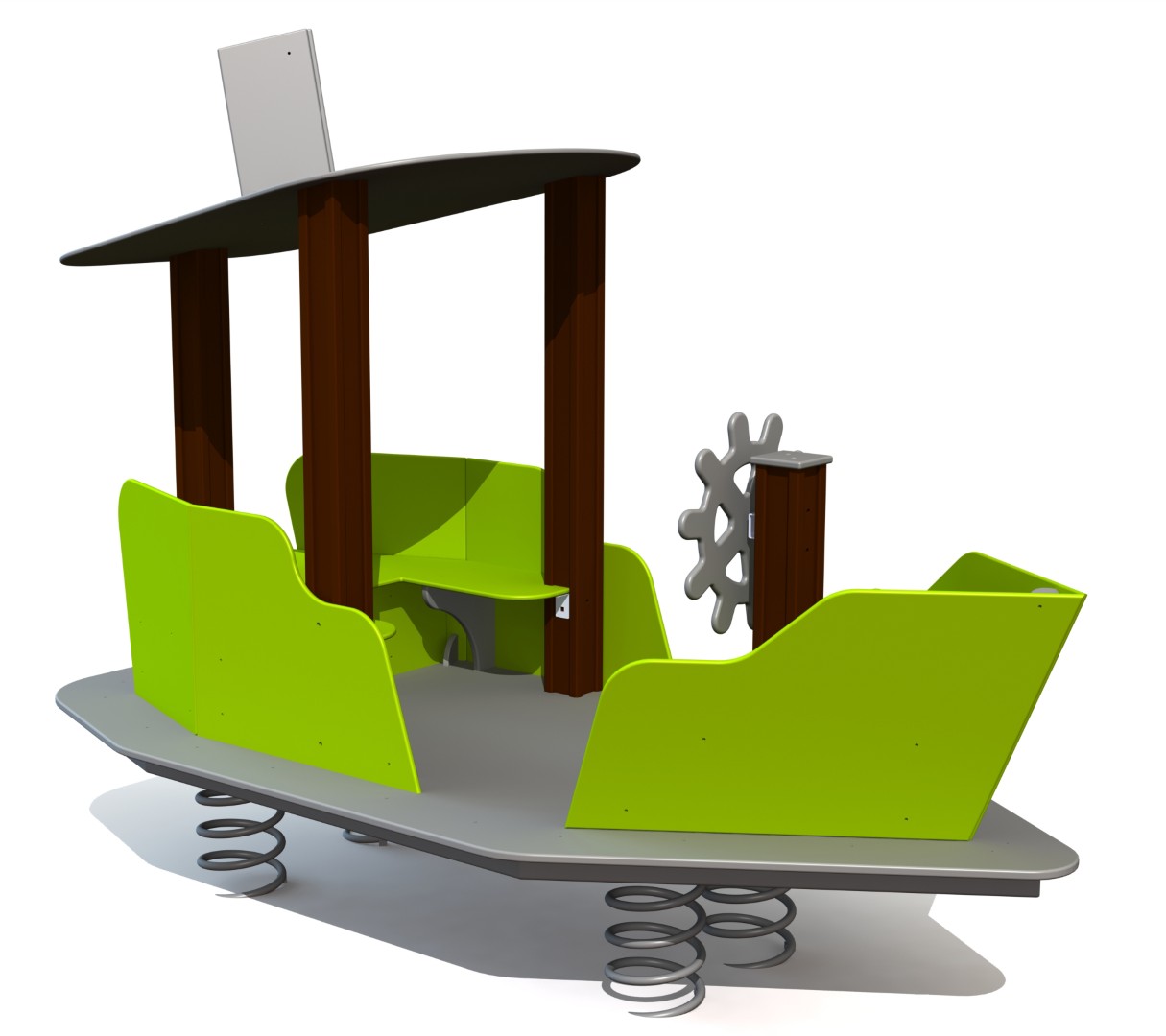 Speelboot UKU op veren