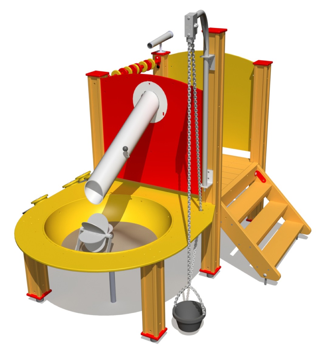 Zandspelcomplex met platform