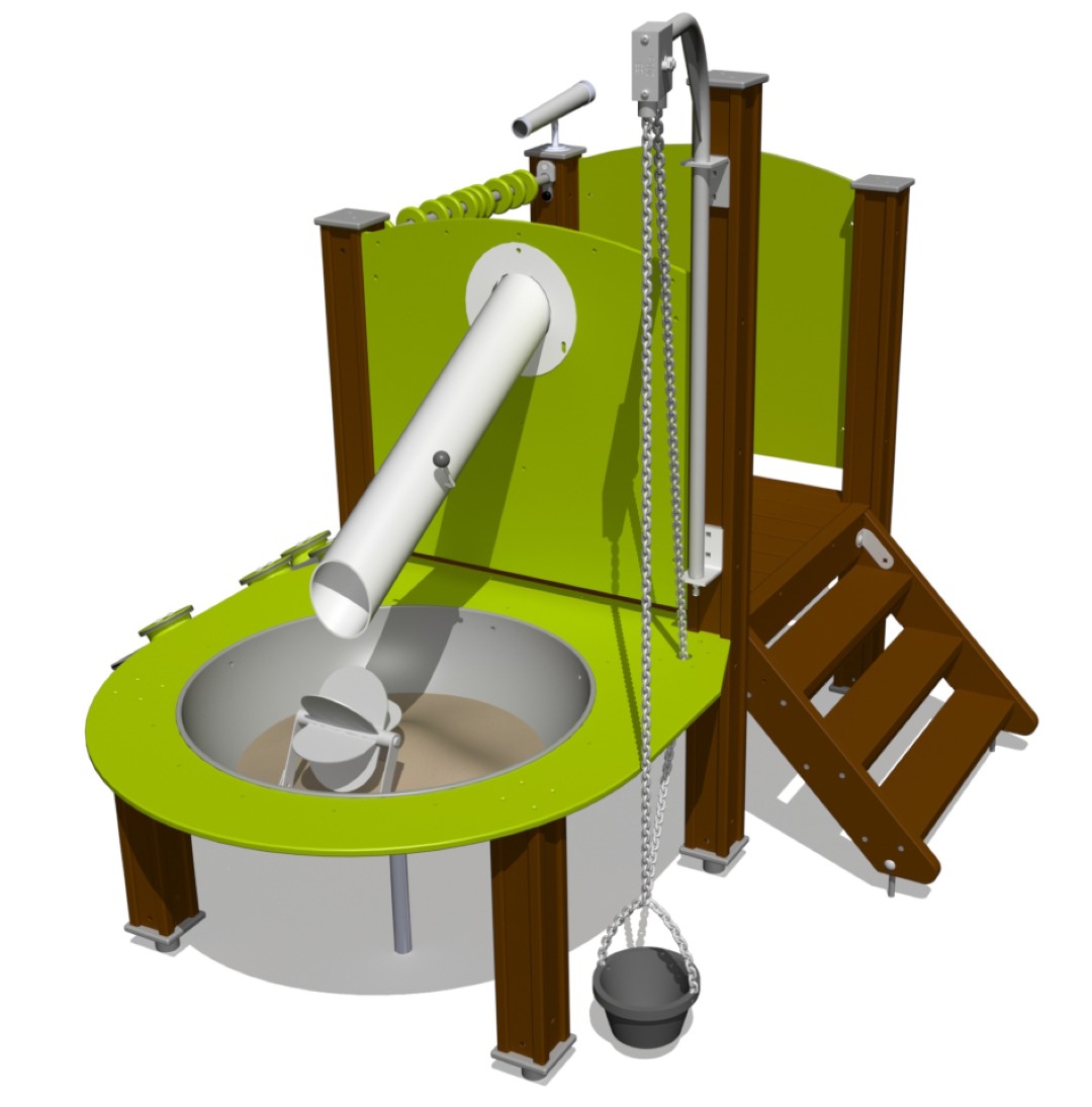 Zandspelcomplex met platform