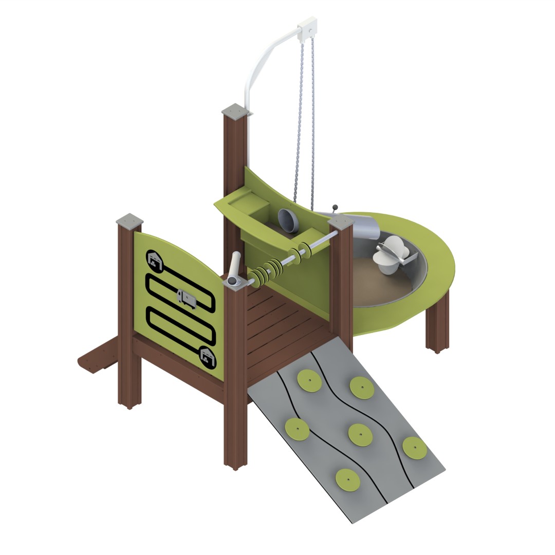 Zandspelcomplex met platform