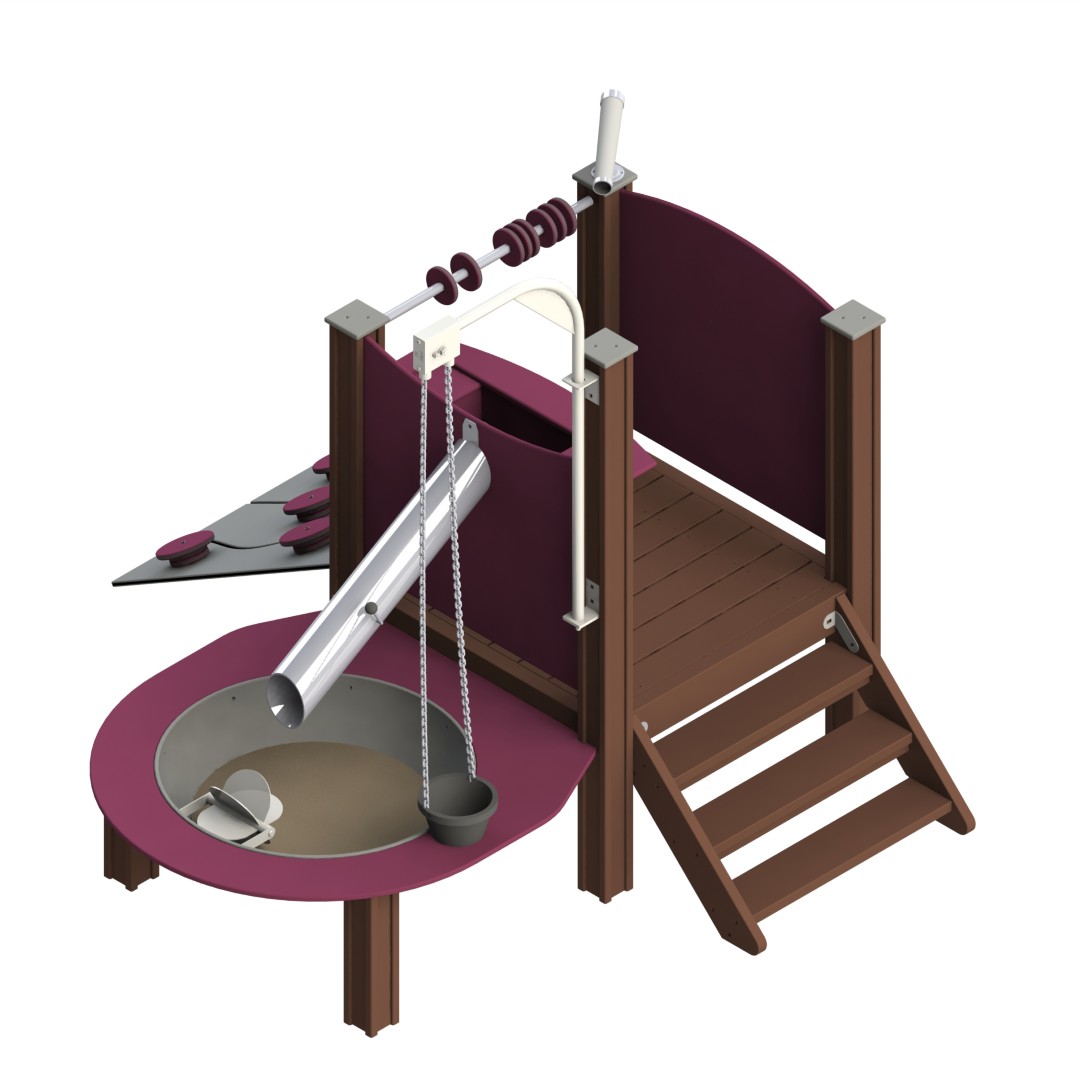 Zandspelcomplex met platform