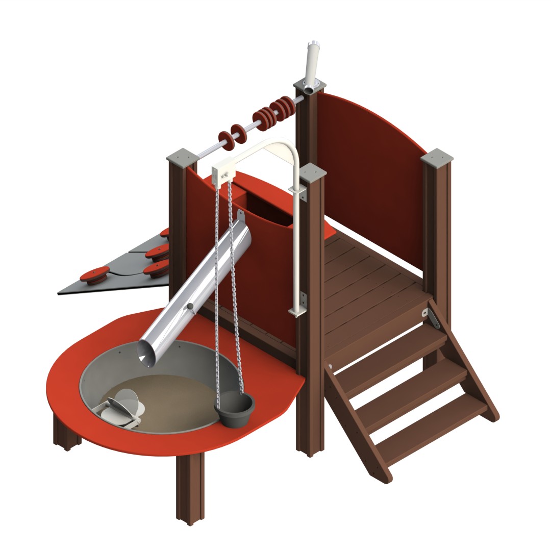 Zandspelcomplex met platform