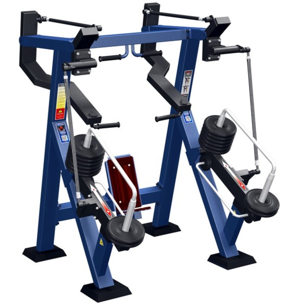 Schuine chest-press zittend