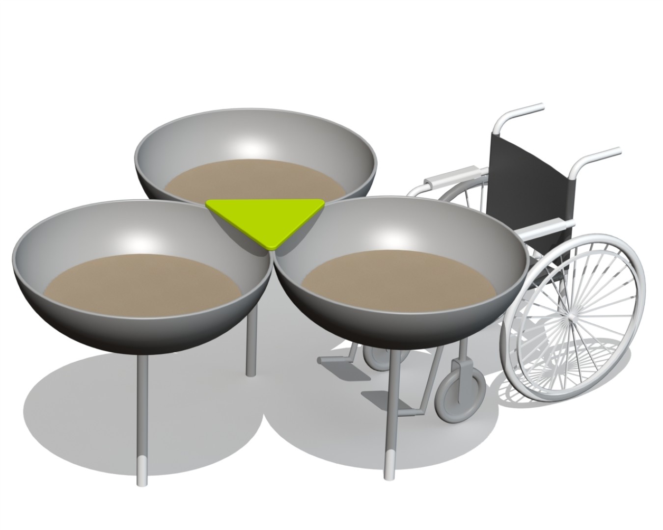 Zandspeeltafel voor rolstoelgebruikers