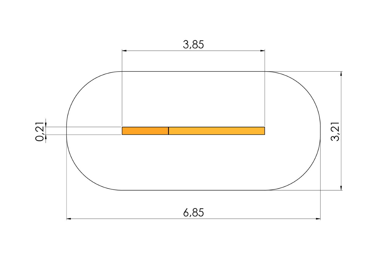 Balk met helling (breed)