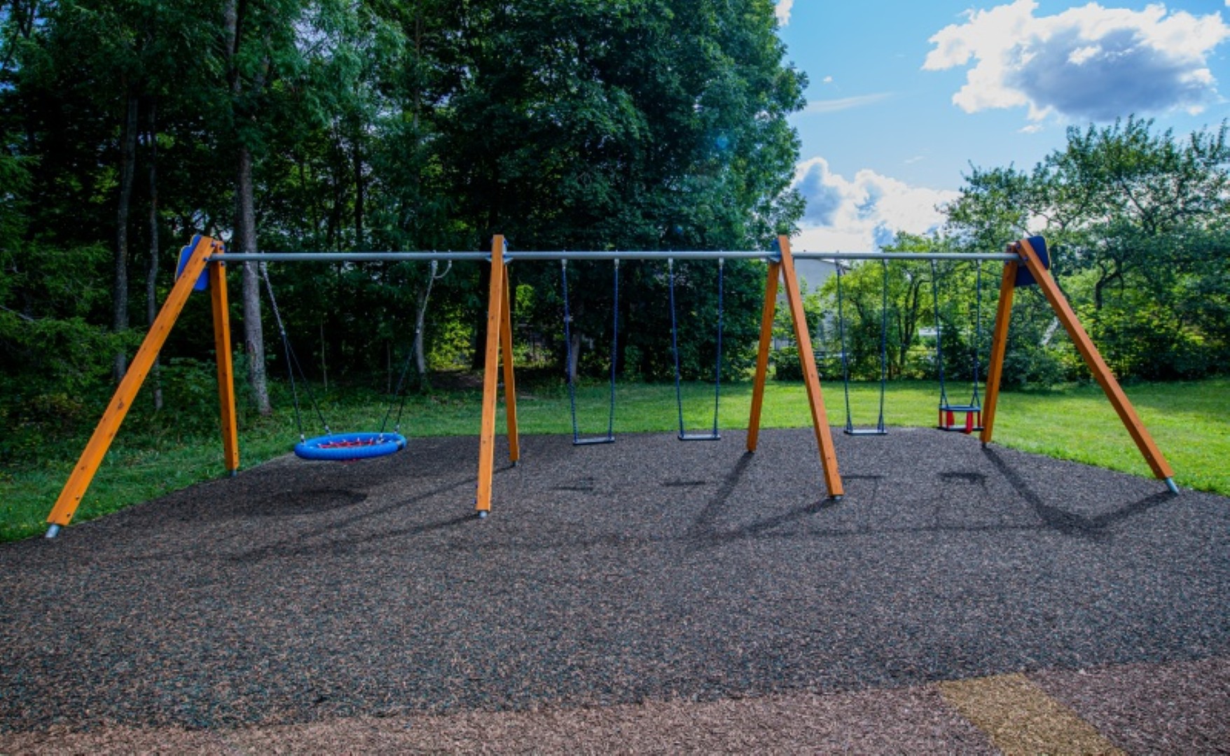Schommel CROX 6 plaatsen, stalen grondankers (zonder zittingen en beslag)