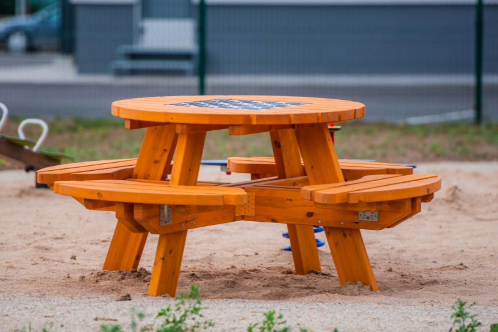 Picknicktafel RONDO met schaakspel