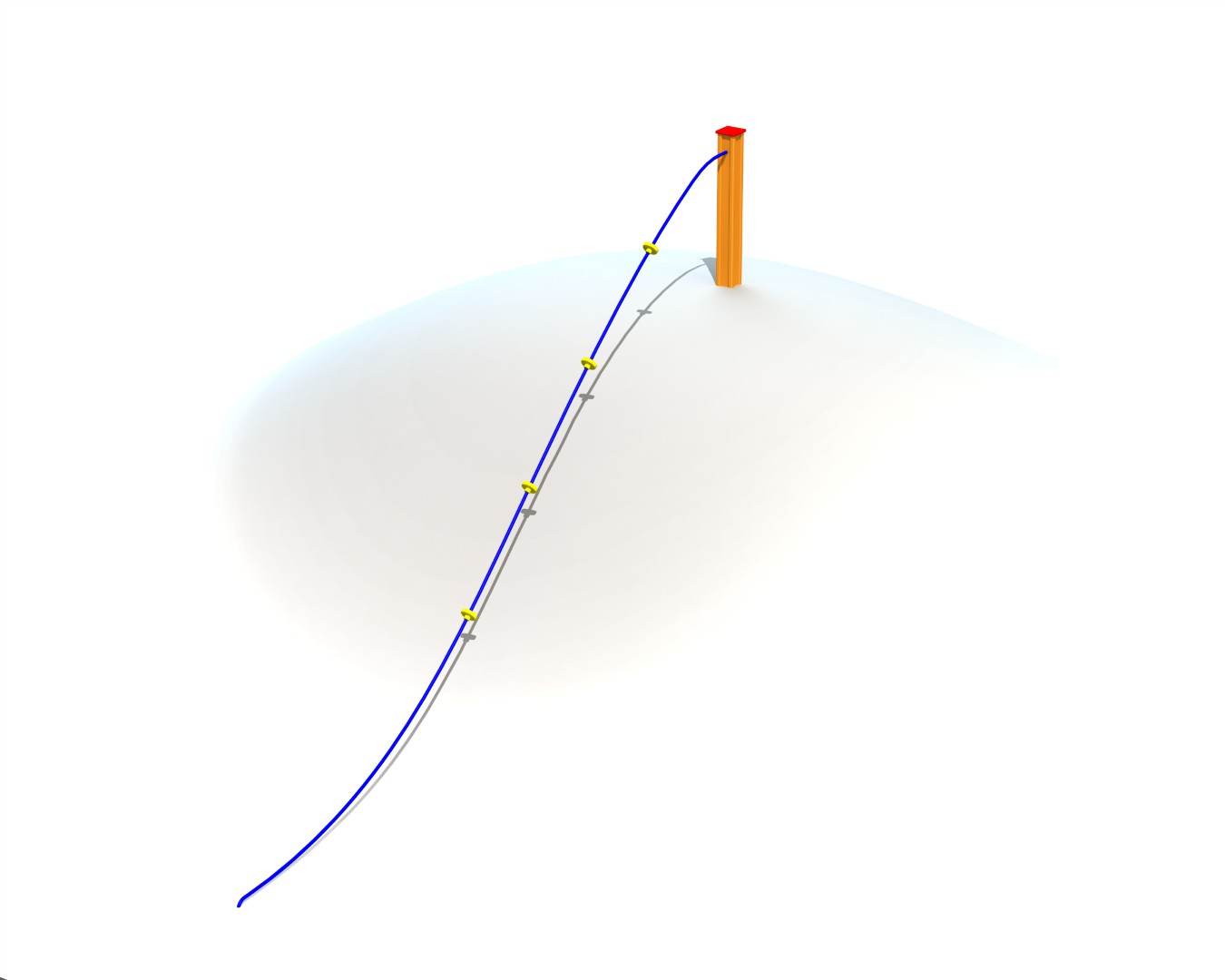Heuvelklim-touw tot 5 m