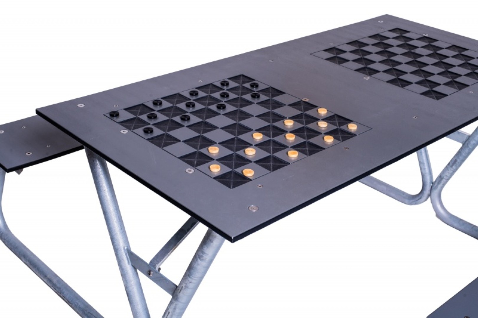 Picknicktafel met schaakspel