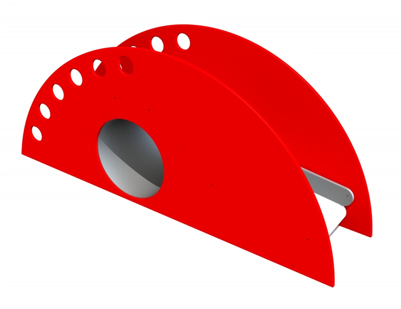 Glijbaan SHELL rond (breed), HDPE