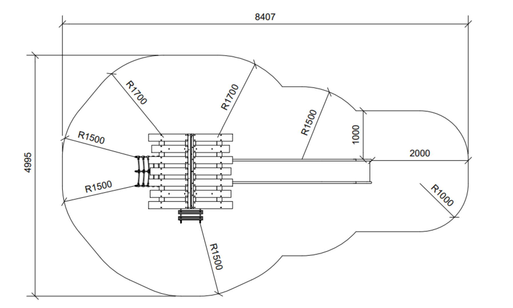 Gecombineerd klimsysteem met glijbaan