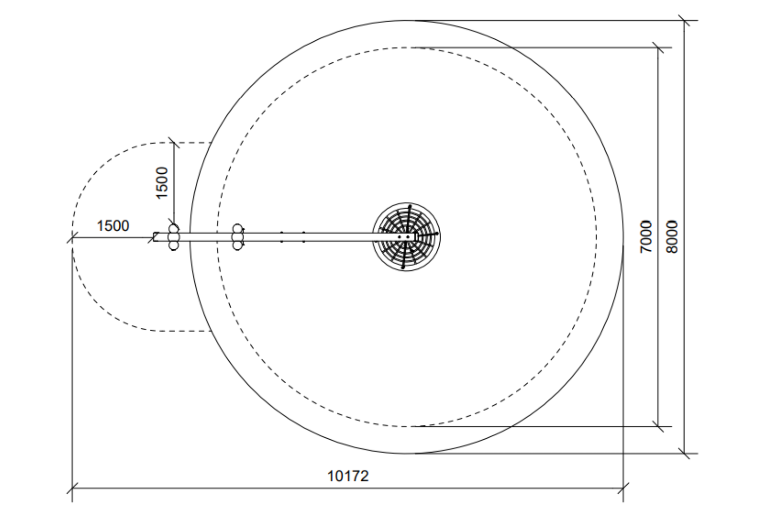 Robinia GIRAFFE met VOGELNEST-zitje