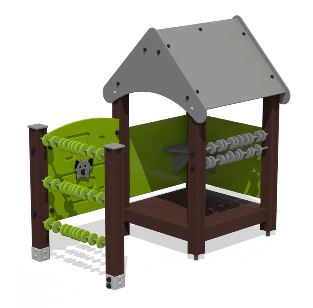 Speelhuisje KIOSK met activiteitenwanden