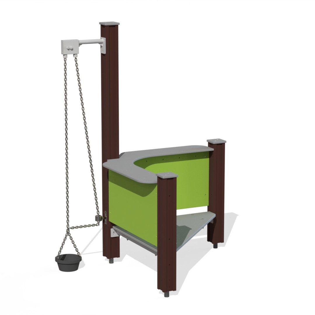 Zandbakspel met platform