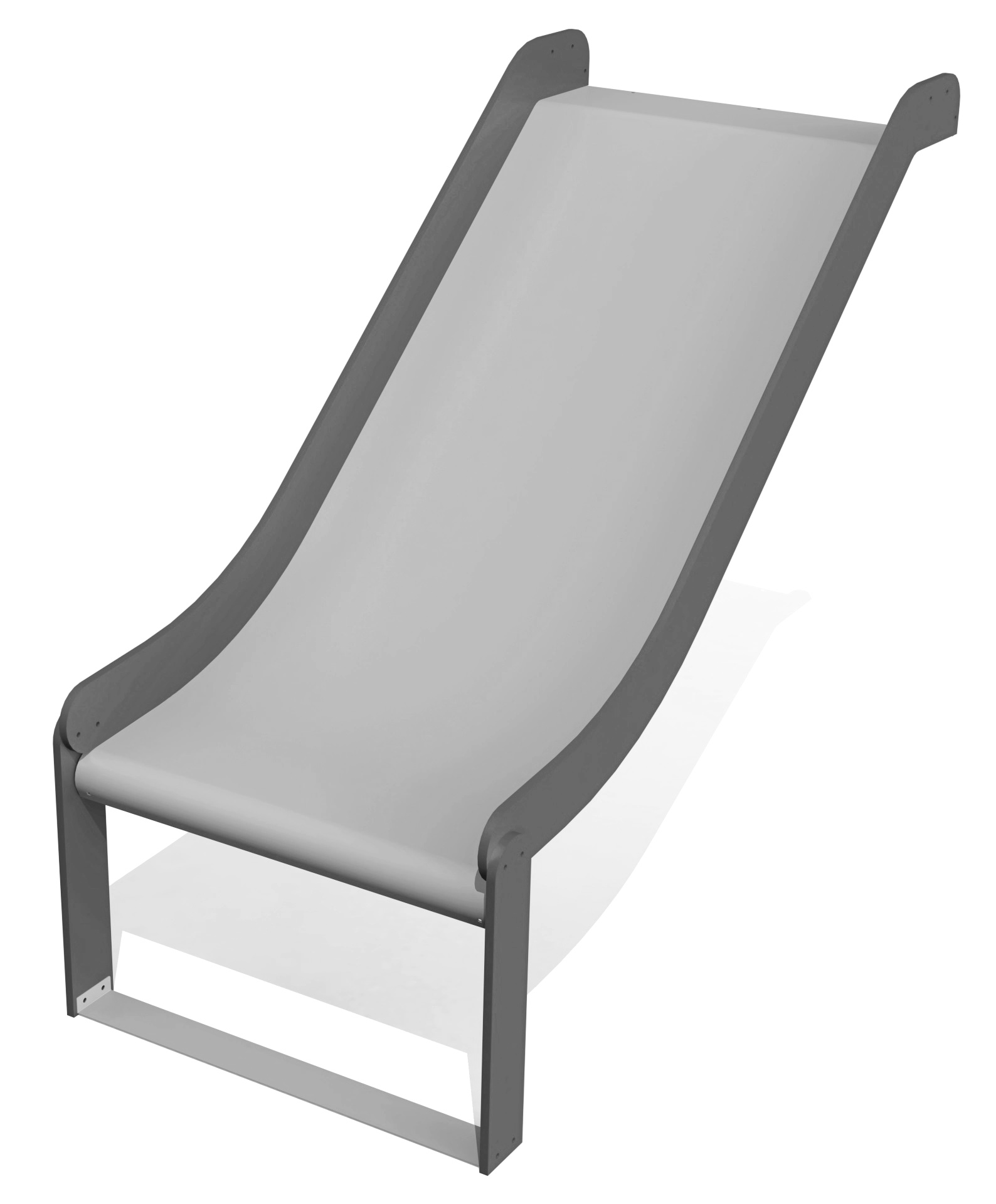 RVS glijbaan hoogte 1,2 m (breed)