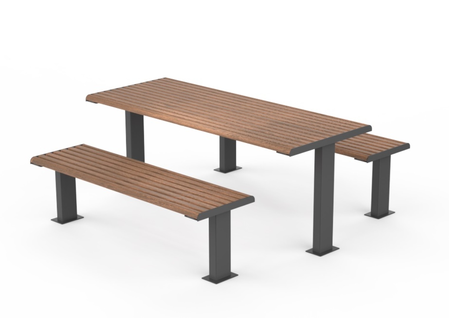 Picknicktafel met banken