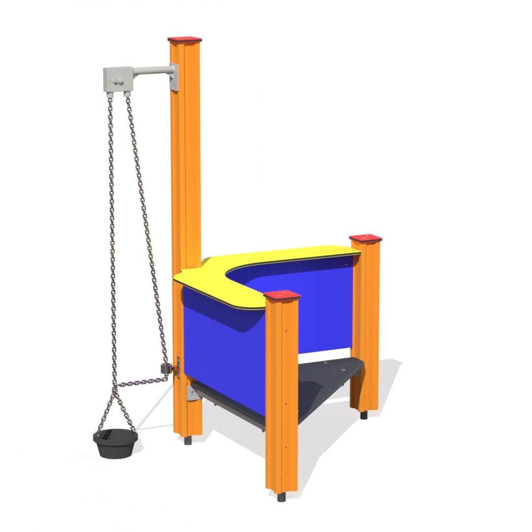 Zandbakspel met platform