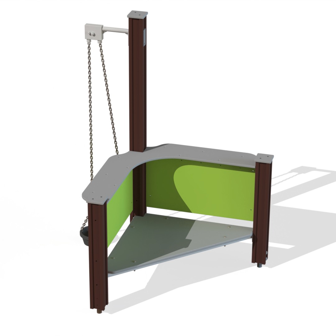 Zandbakspel met platform