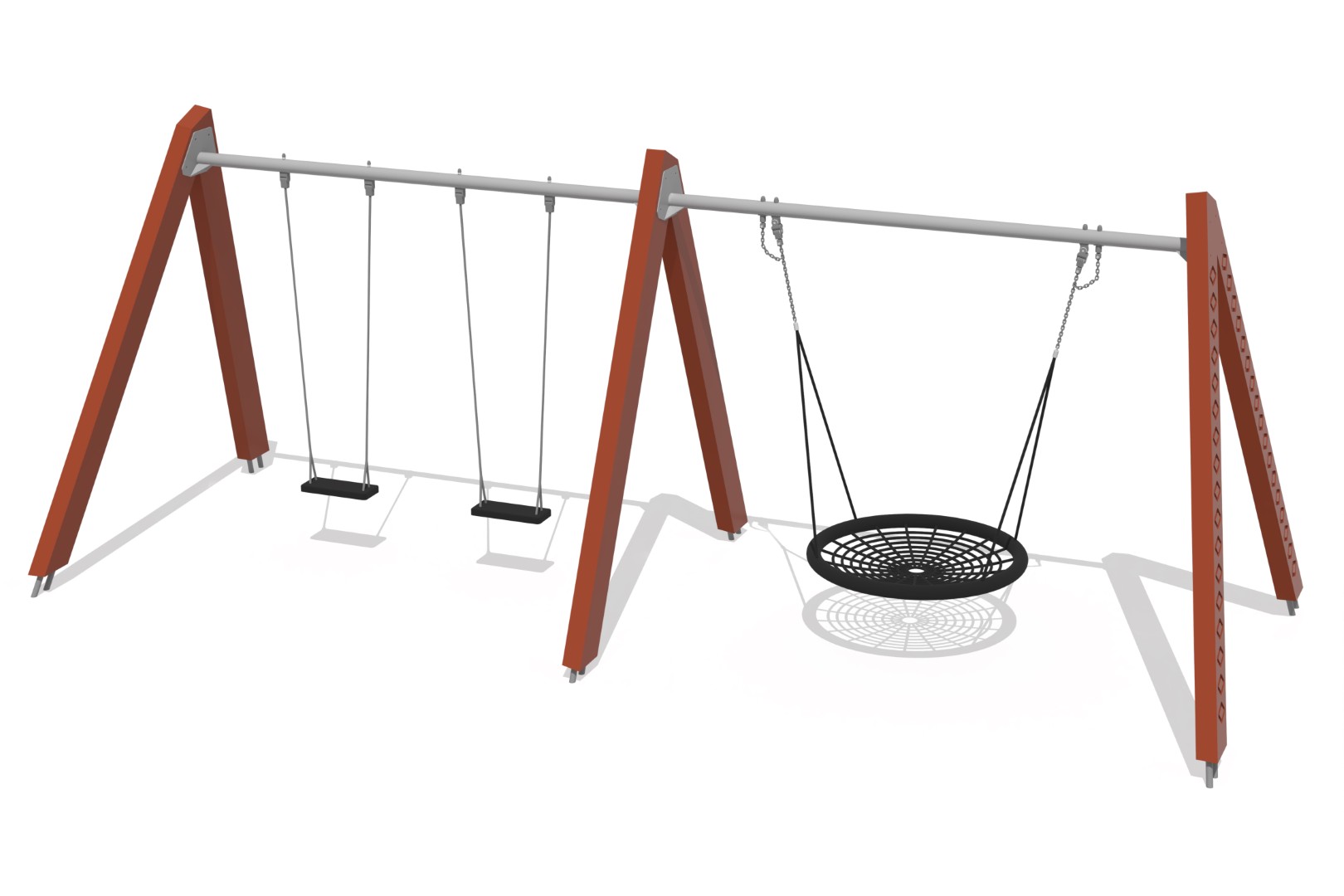 AMAZON schommel 4 plaatsen (zonder zittingen en beslag)