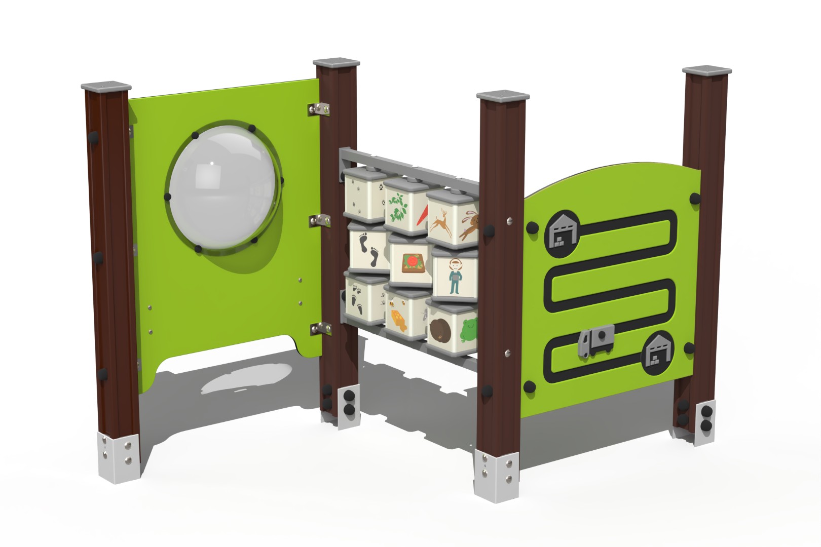 Activiteitenwanden Courier Play, Animals, Cockpit