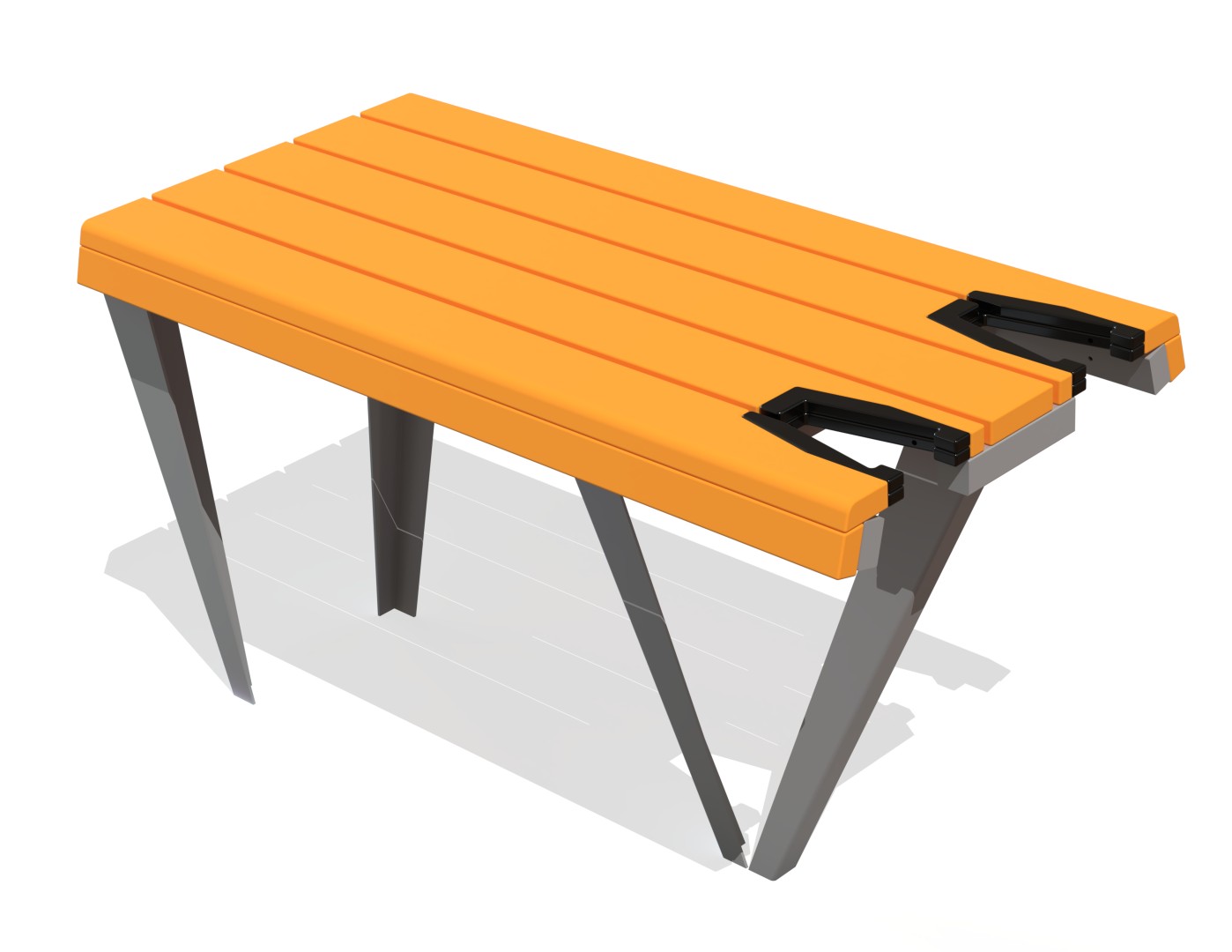 Steunleuning met fietsbeugels