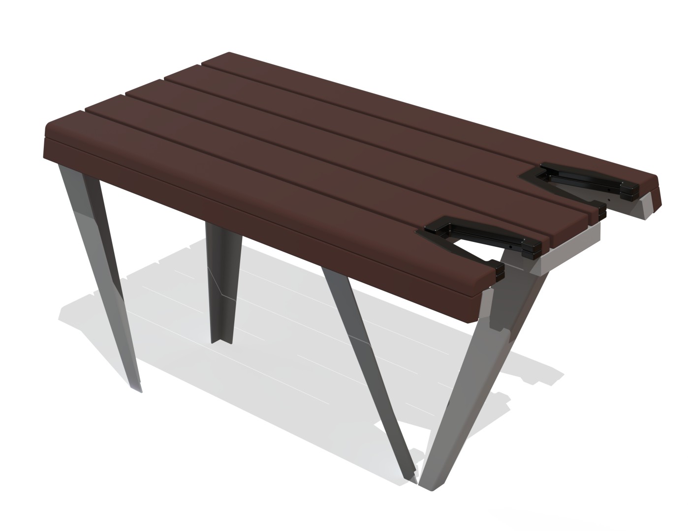 Steunleuning met fietsbeugels