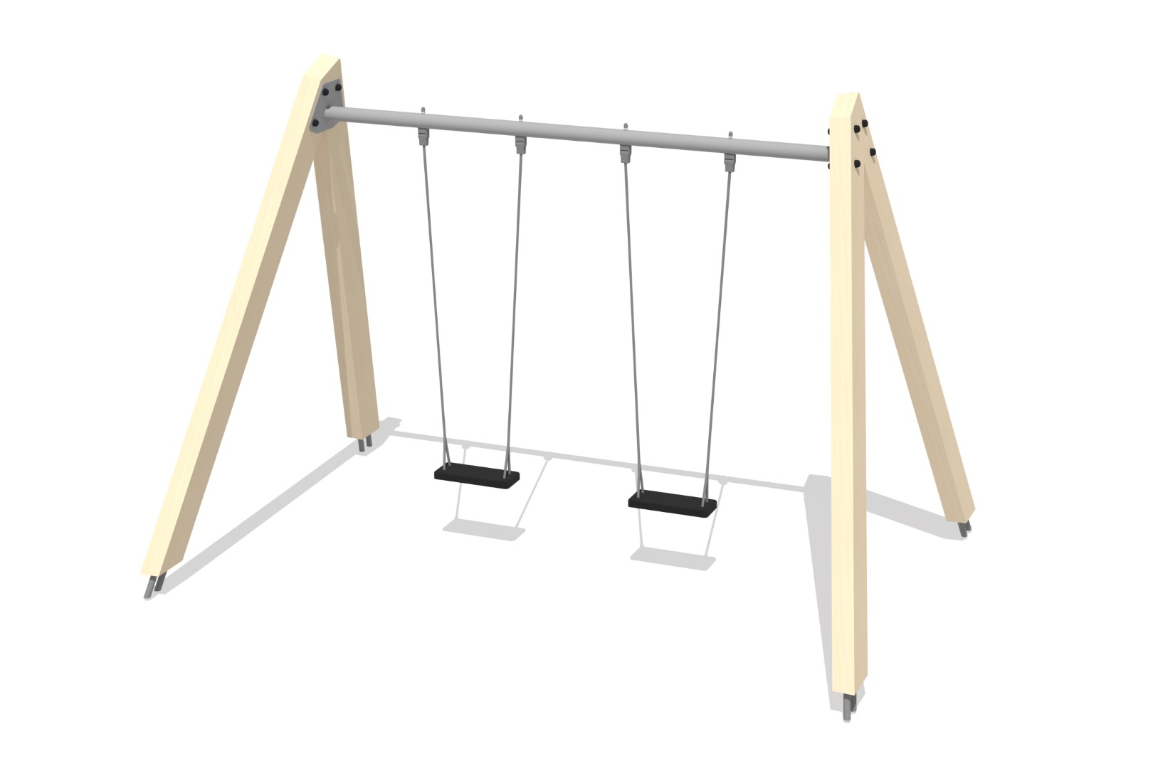 AMAZON schommel 2 plaatsen (zonder zittingen/beslag), natuurlijke kleuren