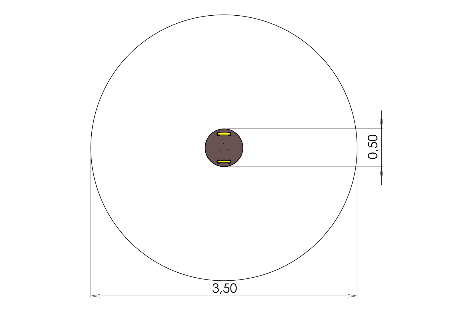 Veerplaat BALANS met handgrepen