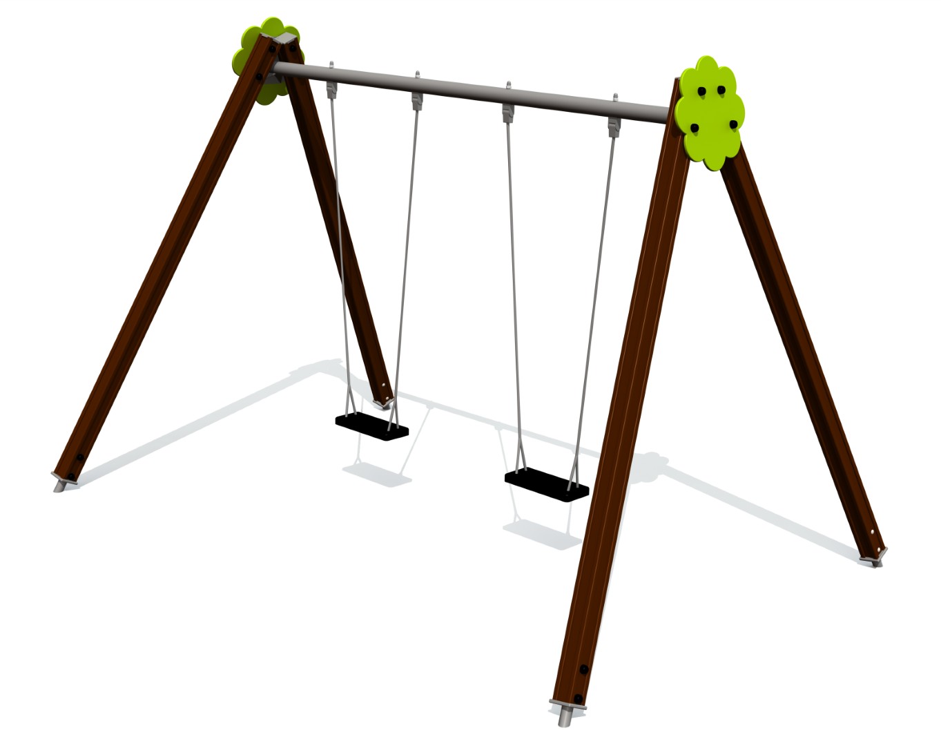 Schommel BELL-FLOWER 2 plaatsen, h 2,3 m (zonder zittingen/beslag)