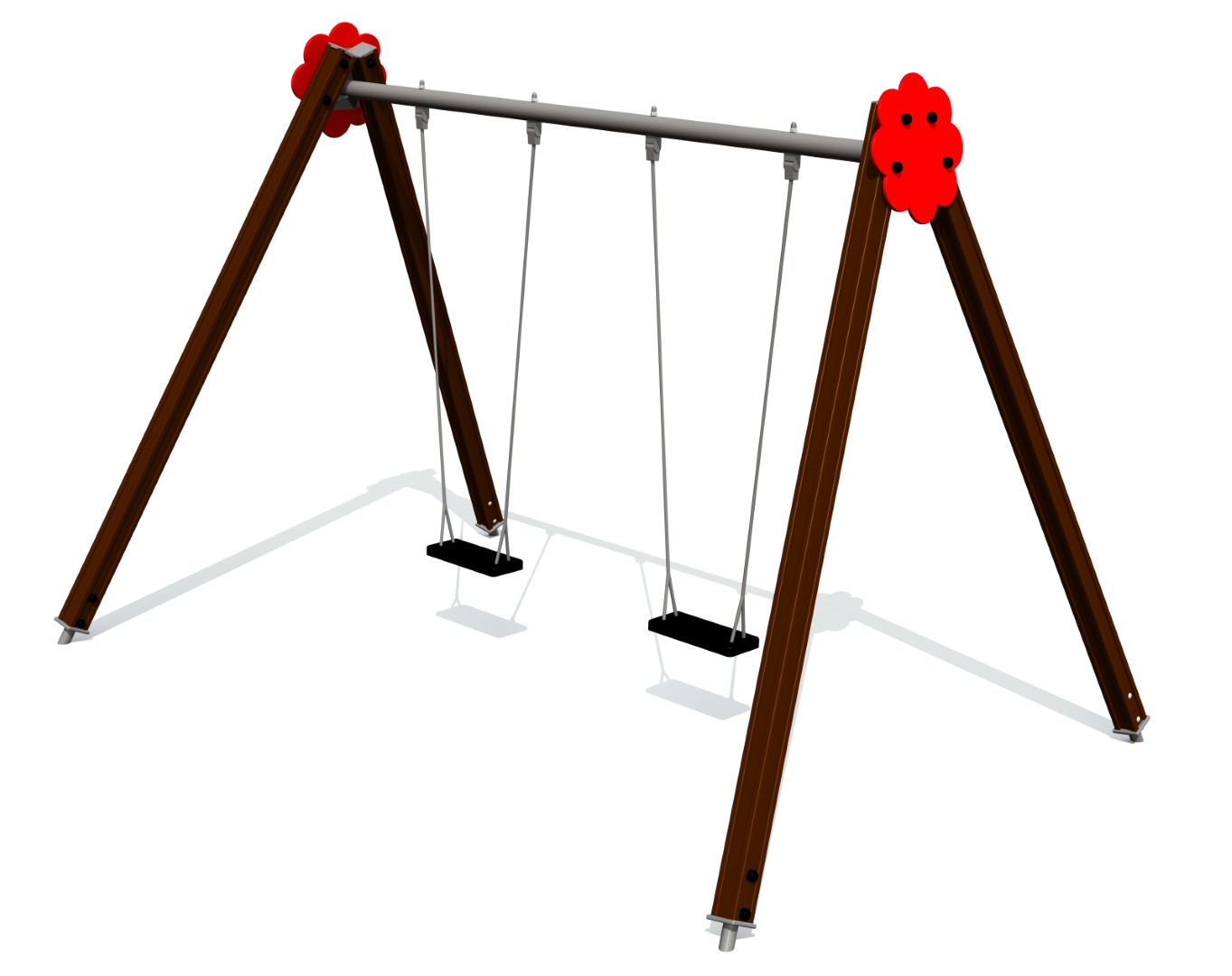 Schommel BELL-FLOWER 2 plaatsen, h 2,3 m (zonder zittingen/beslag)