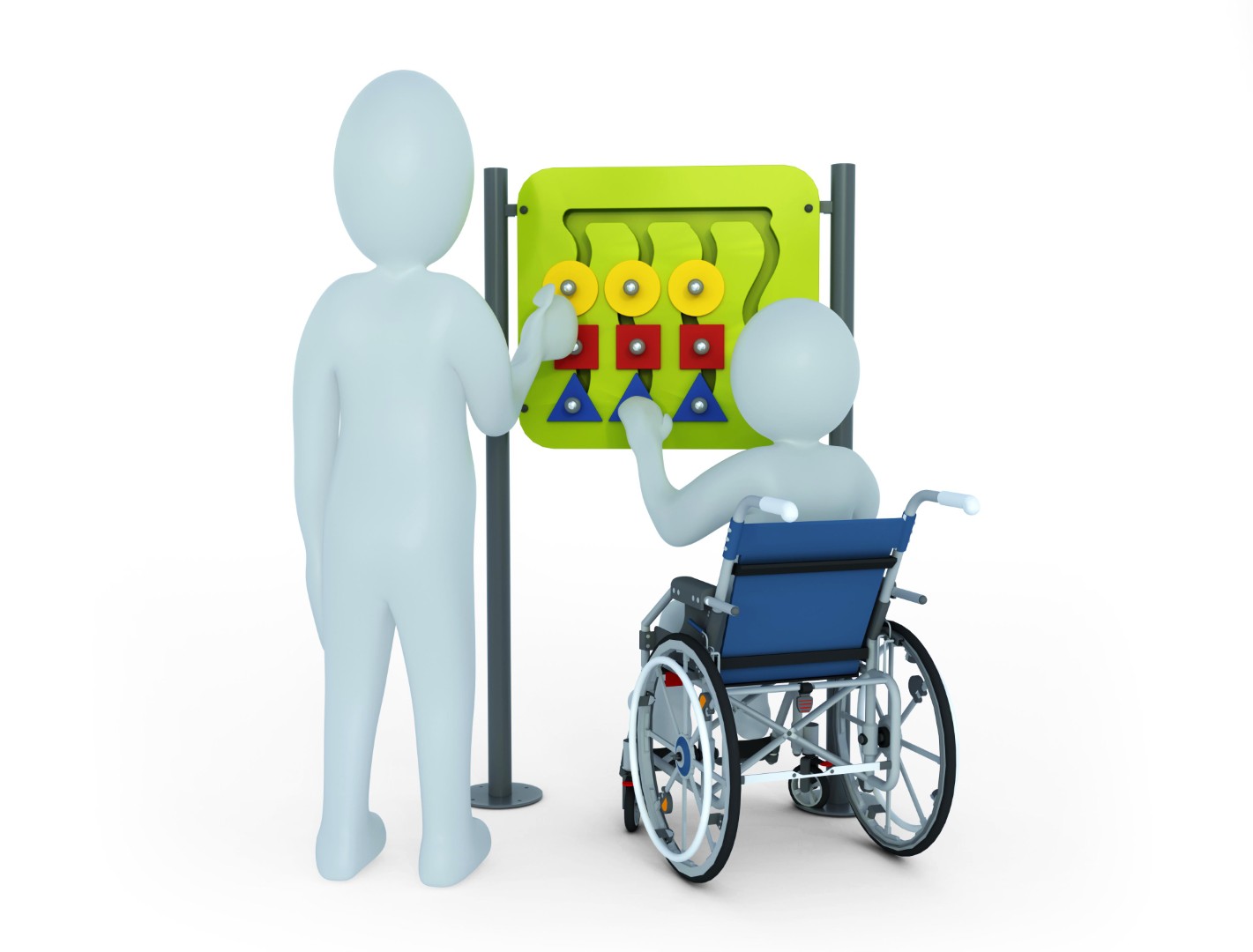 Inclusief geometrisch speelpaneel