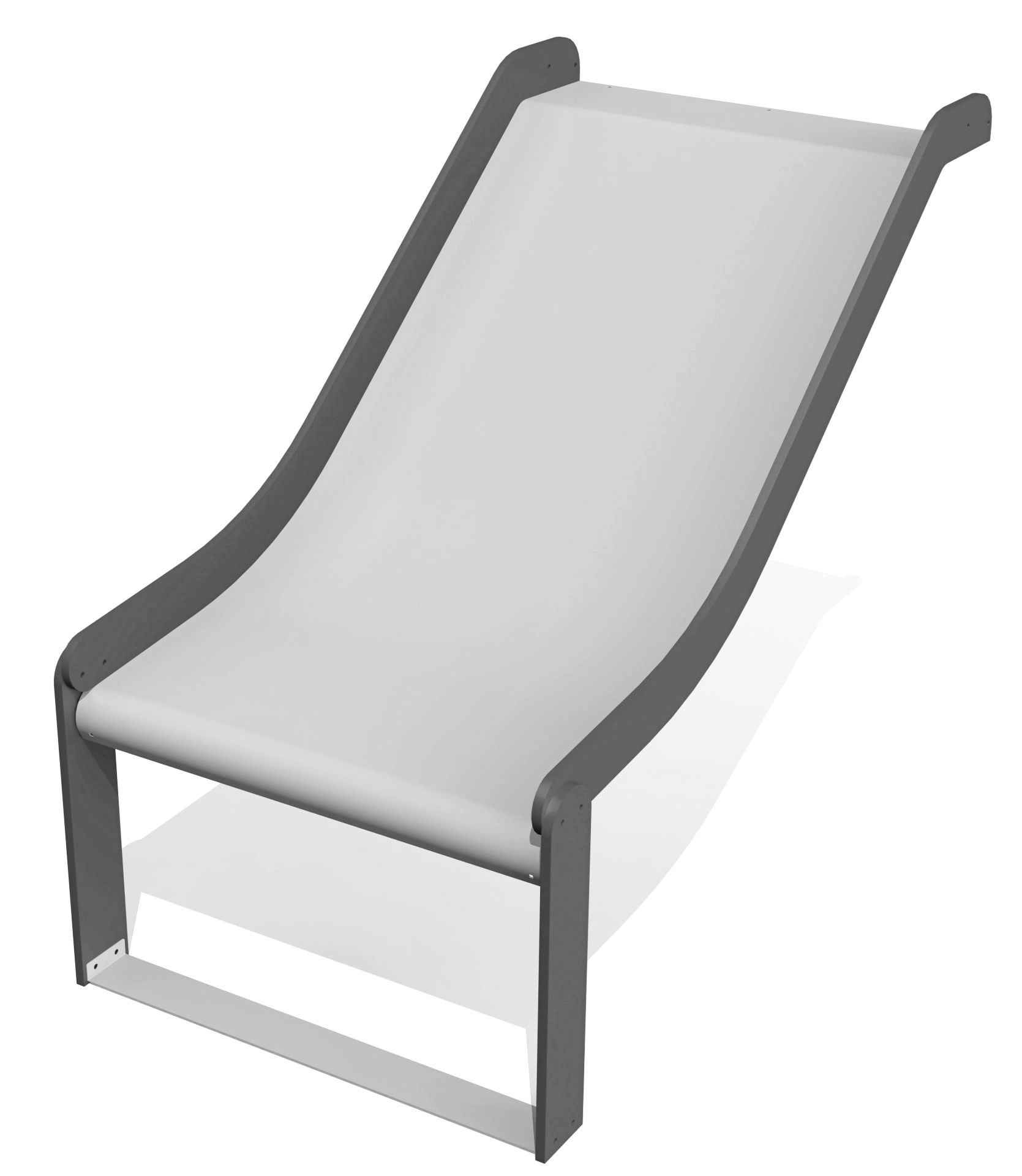 RVS glijbaan hoogte 0,95 m (breed)