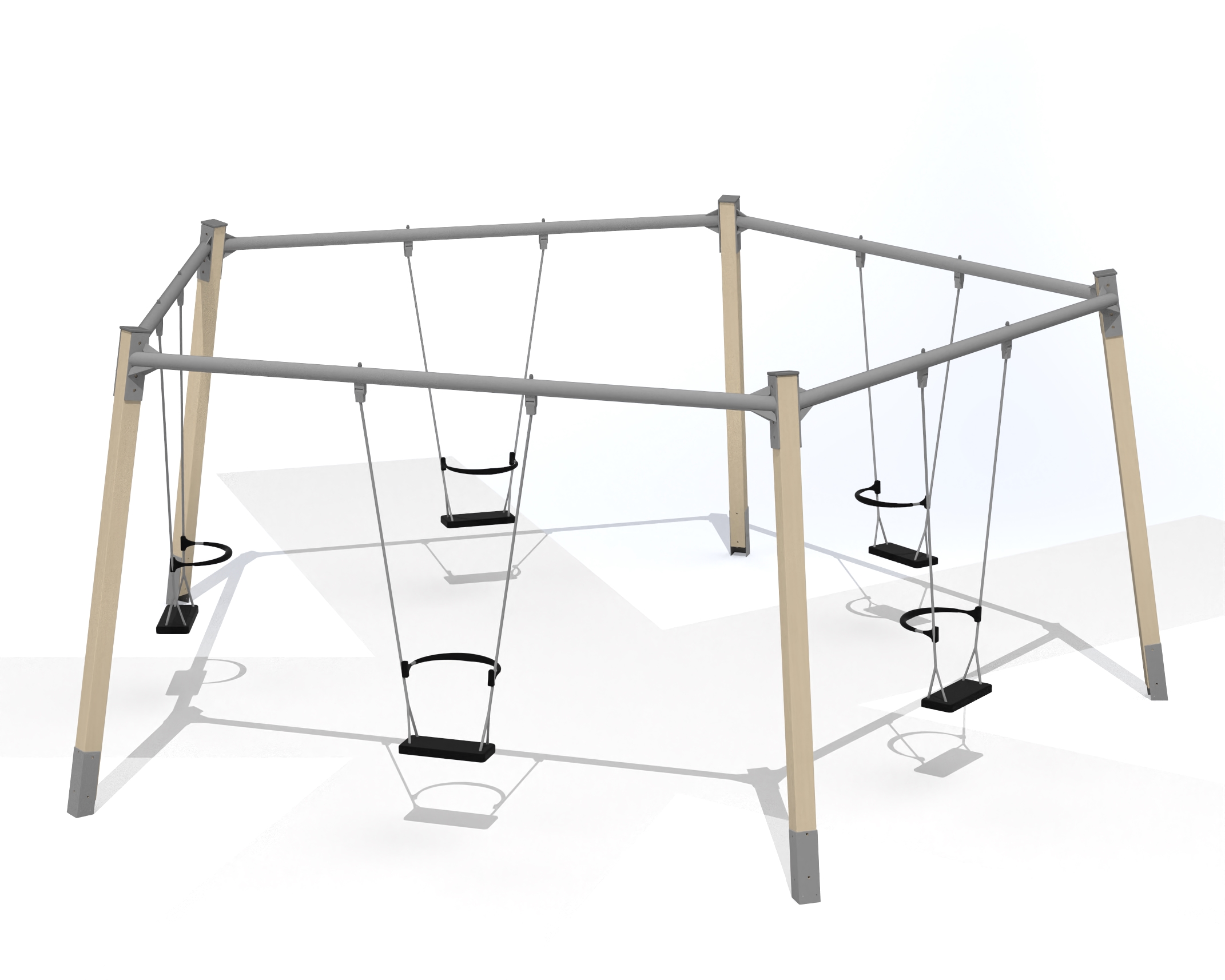 Rondschommel 5 zitplaatsen (met zitjes)