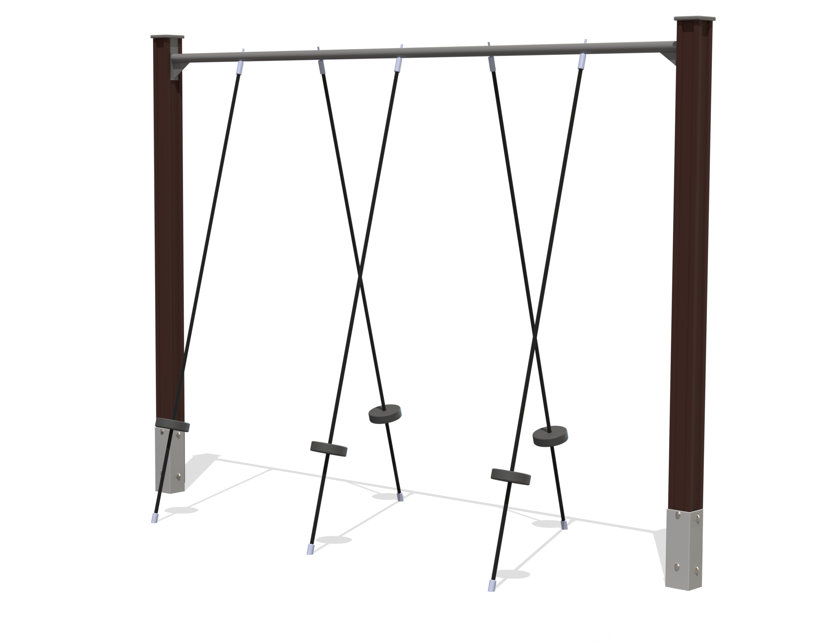 Balansparcours met touwen