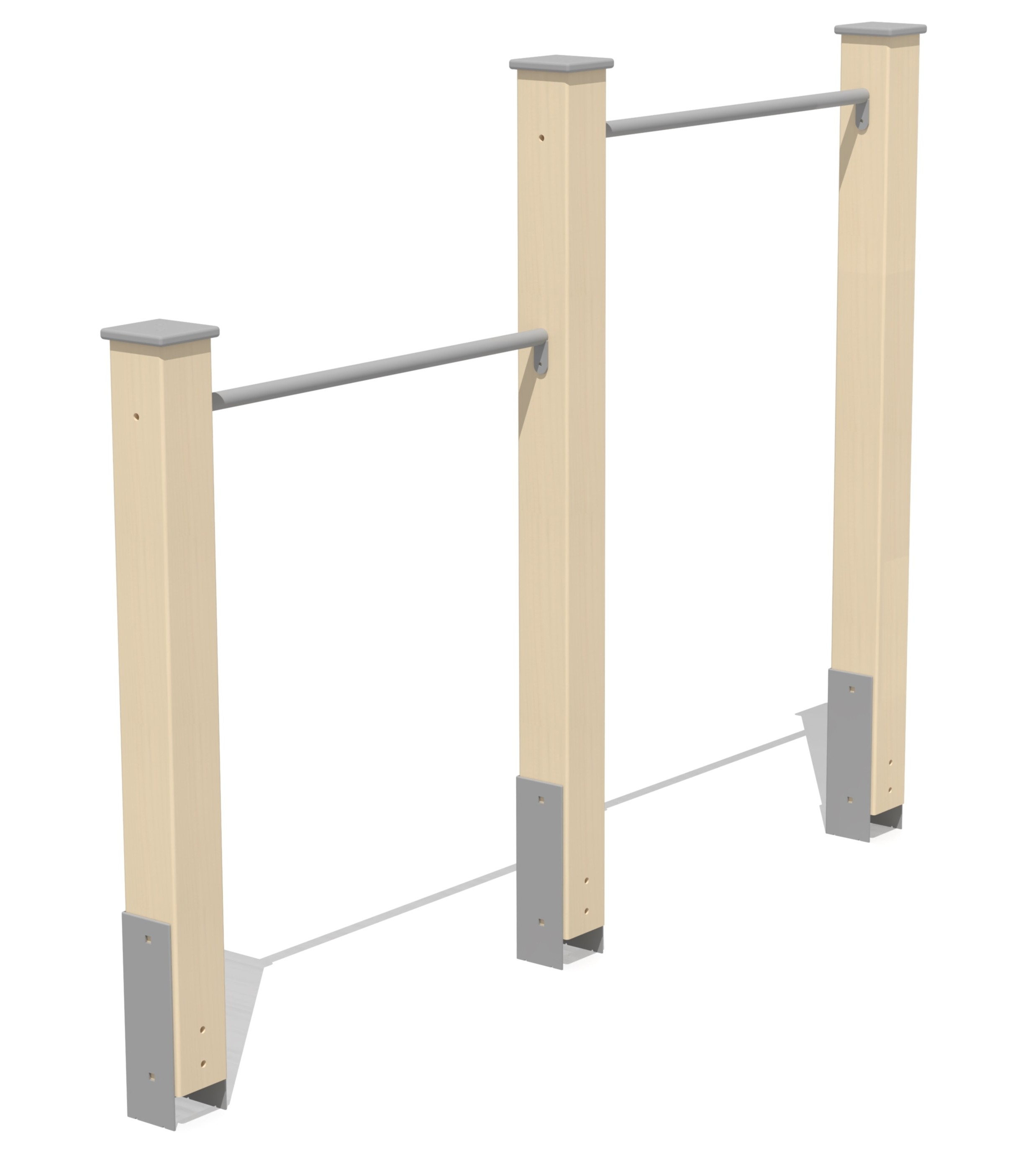 Trapezes op twee hoogtes