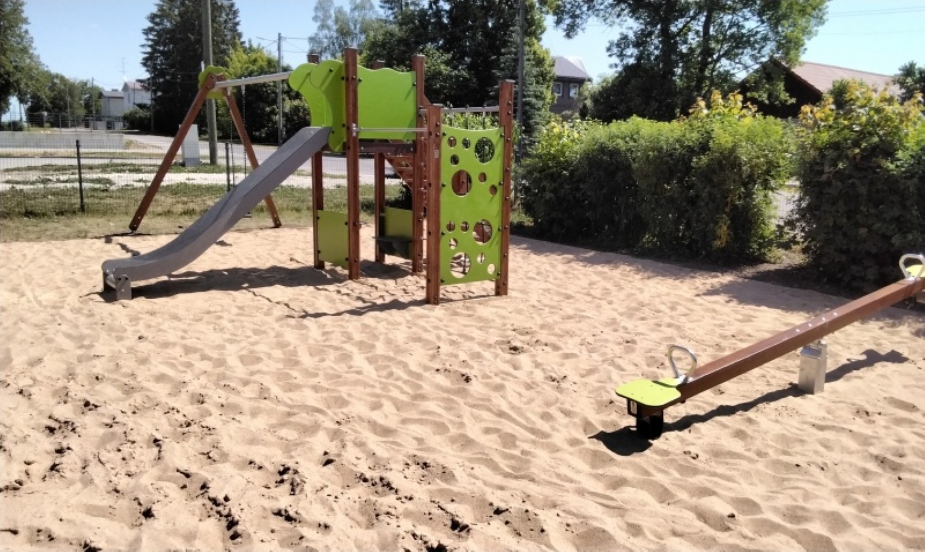 Speeltoestel met klimrek en schommel HARRIET