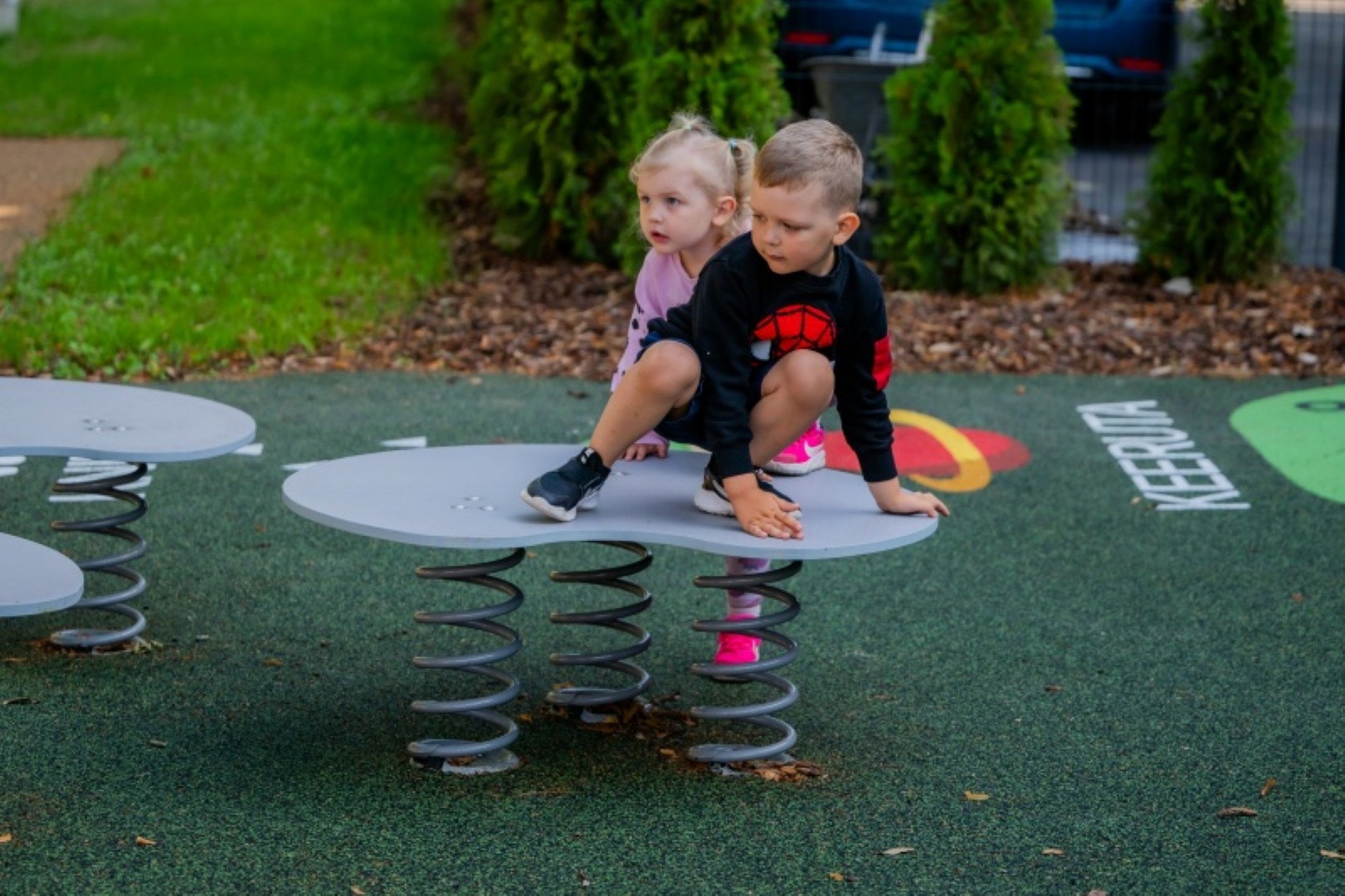 Evenwichtsstand op veren WATERLELIE