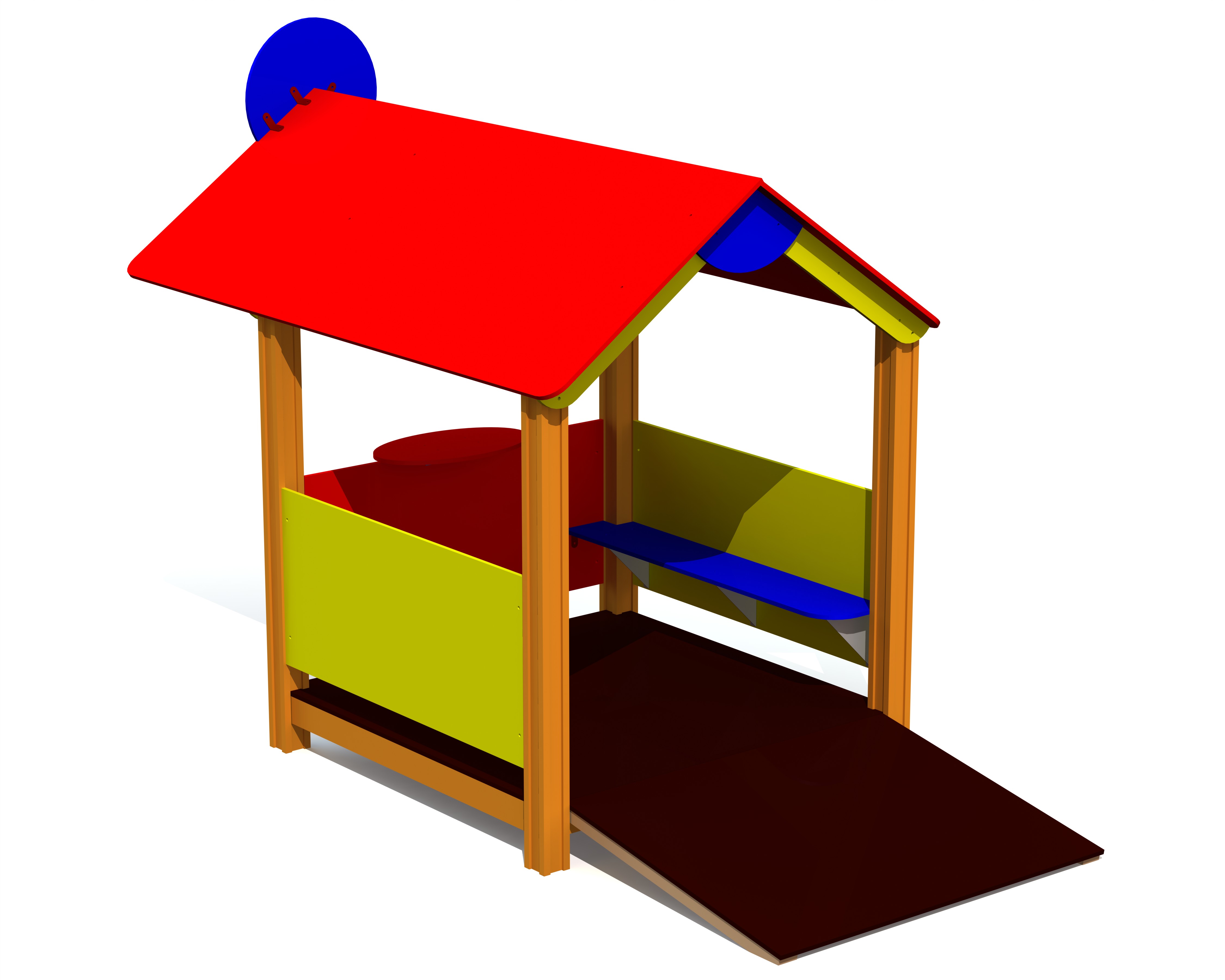 Speelhuisje BUFFET 3 met helling