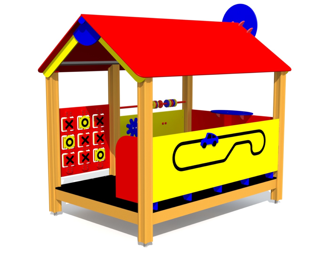 Speelhuisje BUFFET met activiteitenpanelen