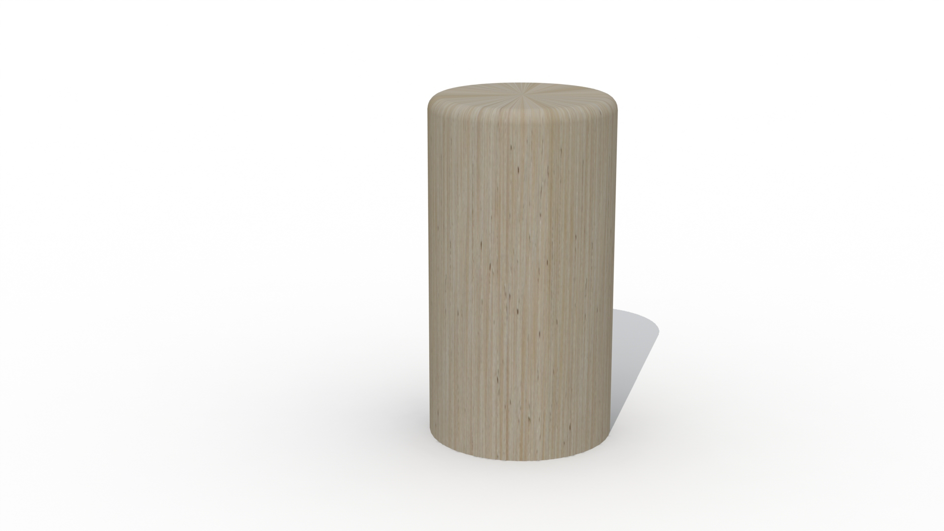 Stappaaltje in eik Ø14 / 90 cm gekleurd