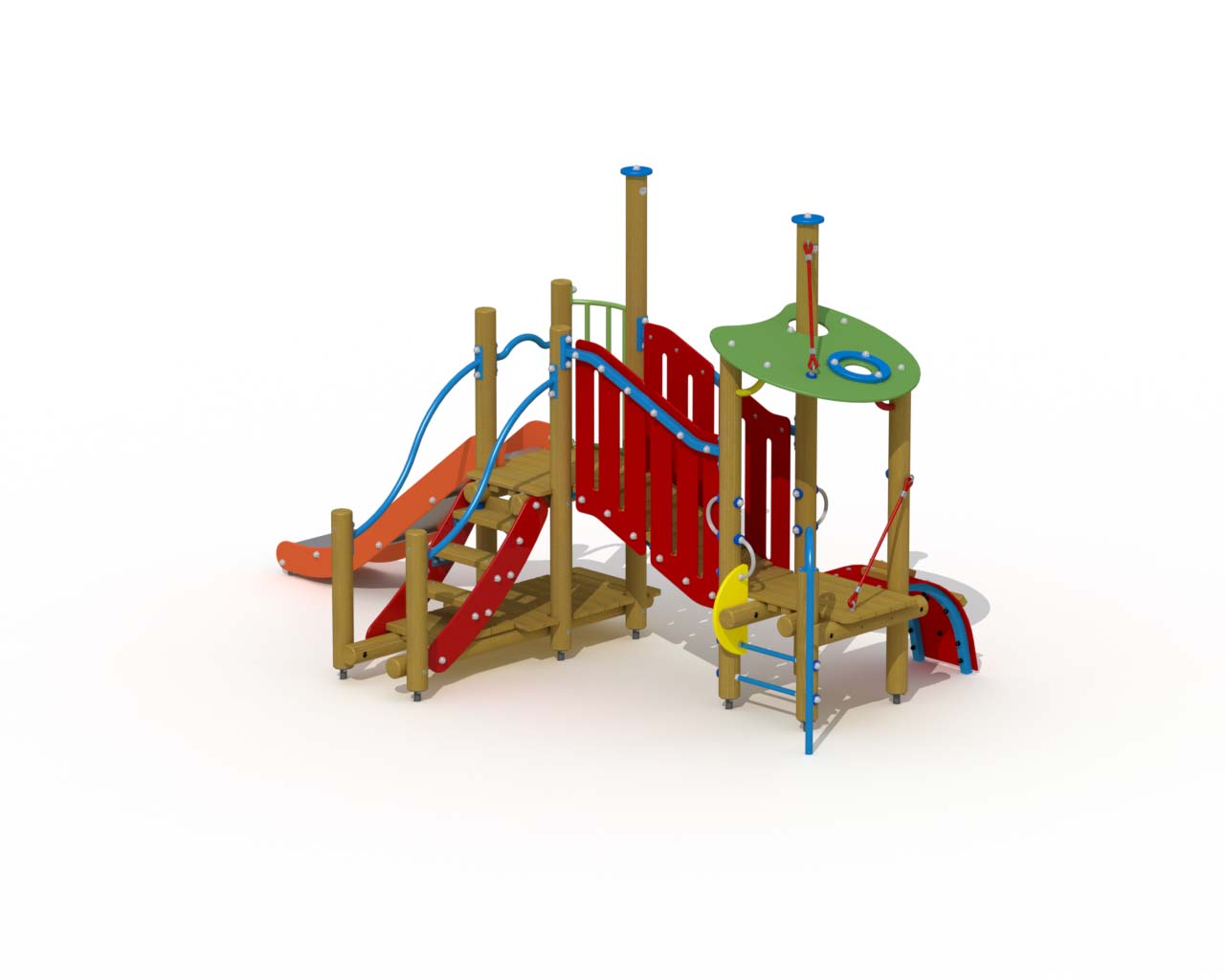 Ali Baba en de veertig rovers (inox/RVS glijbaan)