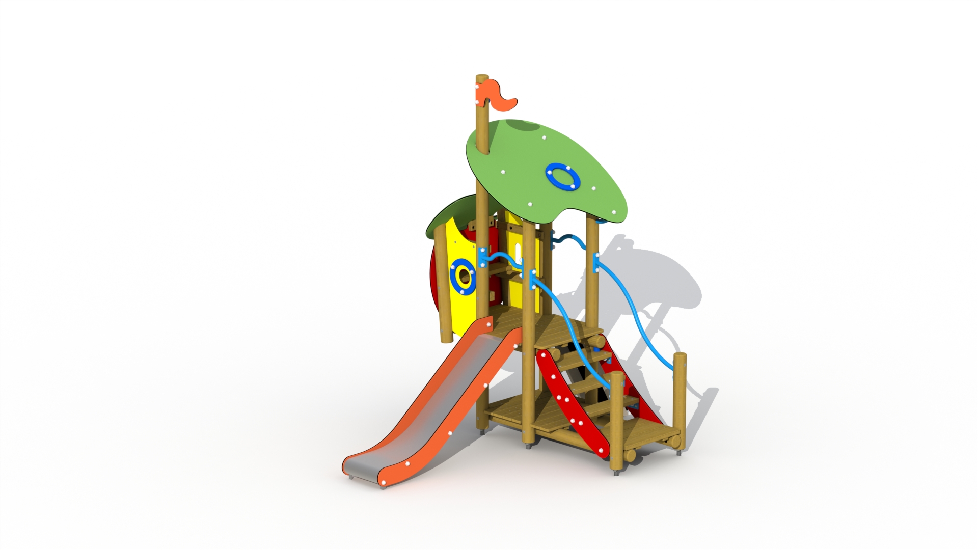 Sneeuwwitje (inox/RVS glijbaan)