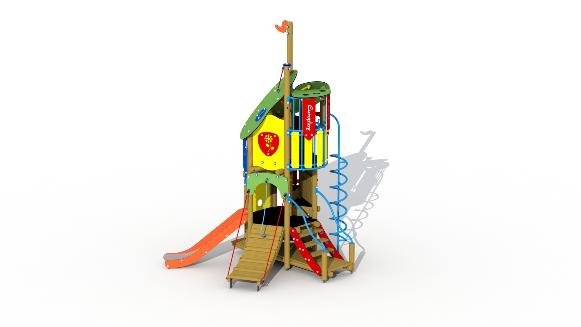 Doornroosje (inox/RVS glijbaan)