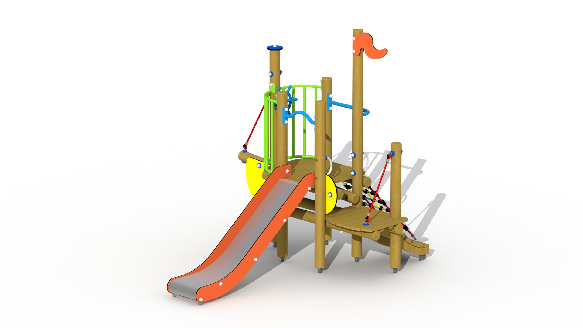 De kleine zeemeermin (inox/RVS glijbaan)