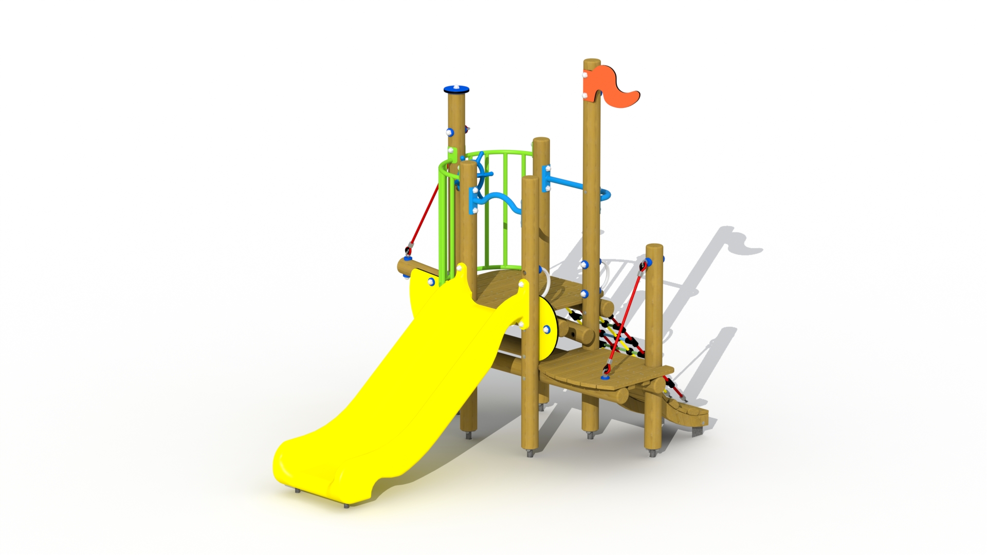 De kleine zeemeermin (kunststof glijbaan)